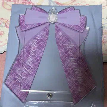 후쿠야 리본 트위드 체크 이케부쿠로 한정판 보라색