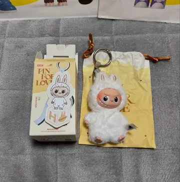 popmart PIN FOR LOVE labubu 봉제 인형 펜던트 H