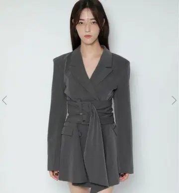 melt the lady thick belt jacket onepiece