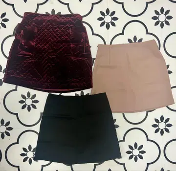 미니 스커트 5벌 세트 판매