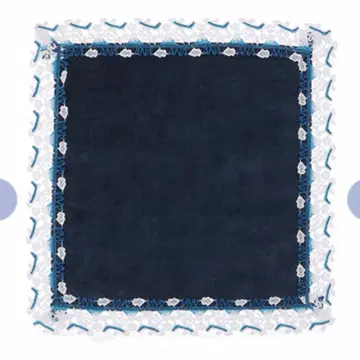 ANA 긴자와 레이스 손수건 네이비