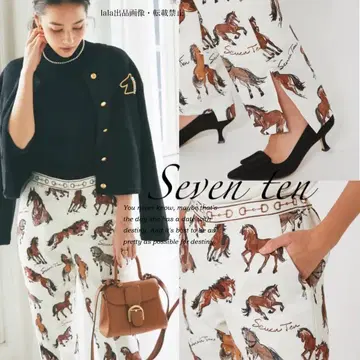 세븐텐 호스 프린트 팬츠 로지몬스터 오블리 요리 체스티