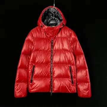 새상품 D DOT DUE MILANO35 하이넥 다운 자켓 레드