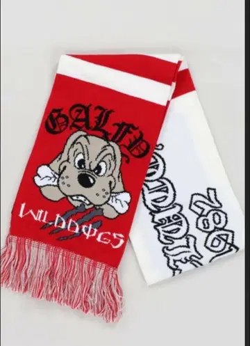 새상품 미사용 GALFY 축구 머플러 빨간색 SPINNS