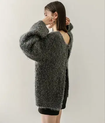 mystic 니트 가디건