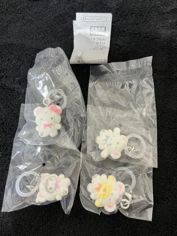 산리오 포근포근 스노우 메지루시 액세서리 4개 세트