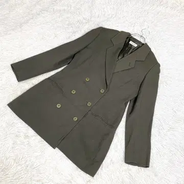 캘빈클라인 콜렉션 미들 기장 자켓 구제 의류 어두운 카키 7호