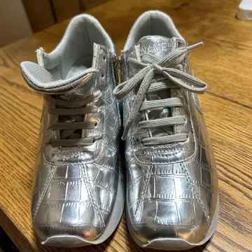 NO NAME 실버 하이컷 스니커즈 37