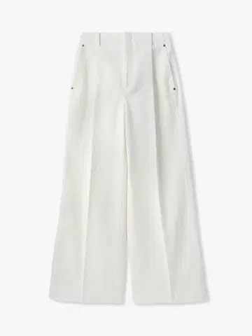 이번 시즌 완판 ebure 오가닉 코듀로이 와이드 팬츠 36 화이트