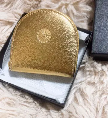 [ 미사용 새상품 ] 황궁 지갑 골드 가죽 코인 케이스 박스형 금