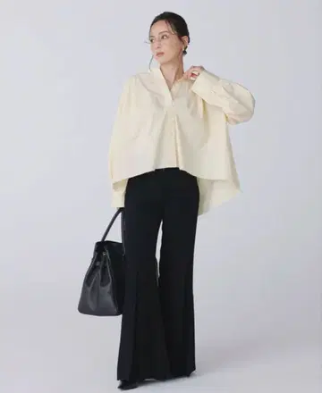 nuans | 더블 크로스 박스 턱 팬츠 | S 사이즈 | 2024 AW