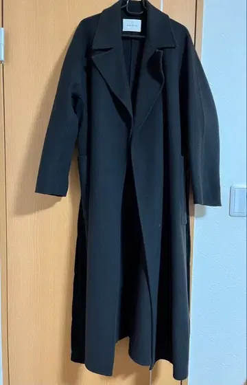 미라 오웬 울 리버 로브 코트 블랙 1 아우터 mila owen