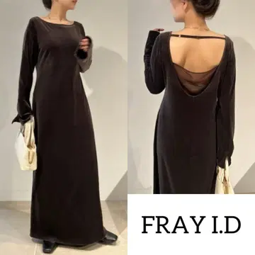 새상품 프레이 아이디 벨로아 롱 원피스 FRAY I.D