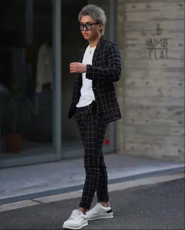 BELINDA 체크 무늬 셋업