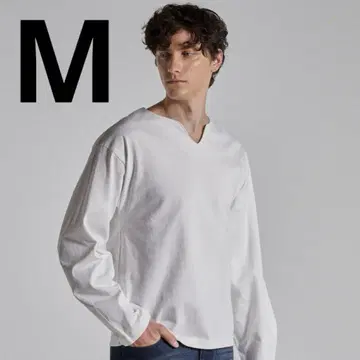 Parts Lab. 베이직 코튼 롱 슬리브 T셔츠 M 화이트