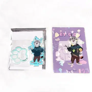 주토피아2 파우바트 블라인드 오로라 아크릴 스탠드 남코 스티커