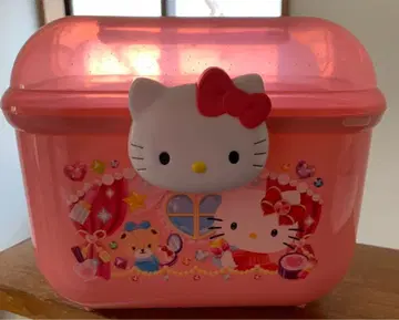 헬로키티 수납 박스 핑크