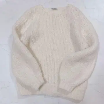 [ 새상품급 ] BEAUTY&YOUTH 울 알파카 블렌드 부클 오버 니트