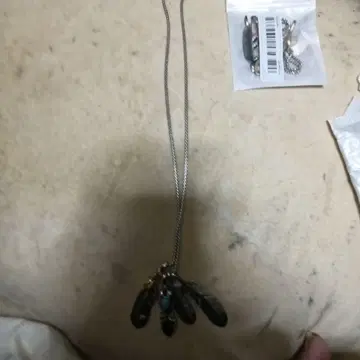 보헤미안 스타일 목걸이 깃털 모티브