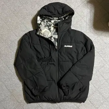 XLARGE 리버서블 다운 자켓 블랙/카모플라쥬