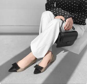 리본 플랫슈즈 마미안 2025AW