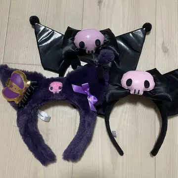 [ 새상품급 ] 쿠로미 머리띠 3세트 산리오 퓨로랜드 제일복권