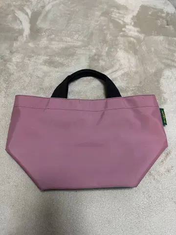 Herve Chapelier 핑크 나일론 토트백 각형