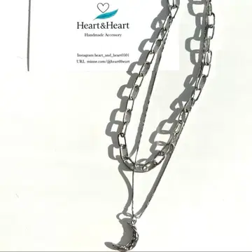 달 모티브 목걸이