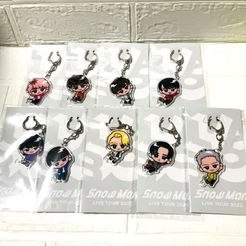 SnowMan 스노치루 아크릴 키링 스노 아크릴 키링 전원 세트