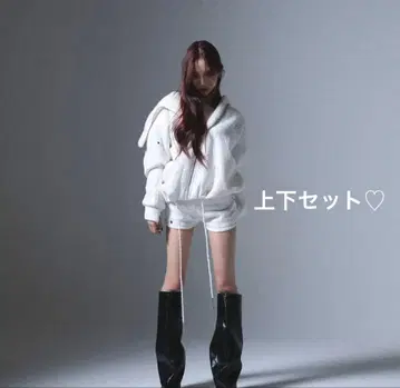 THEREDTHREAD ring asymmetry hoodie lace