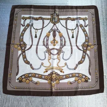 MANTERO 마테로 마구 디자인 빈티지 실크 스카프