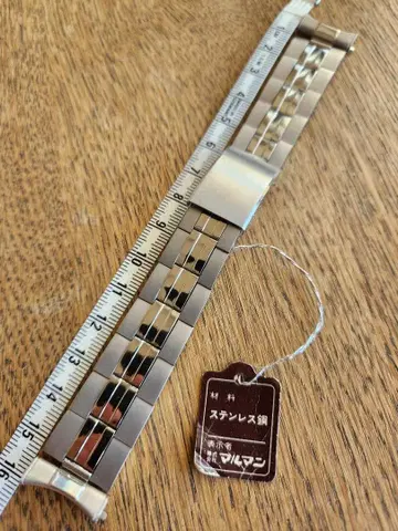 레어 데드스탁 마루망 스테인리스 벨트 쿠루마 토라지로 착용 모델 남자라면