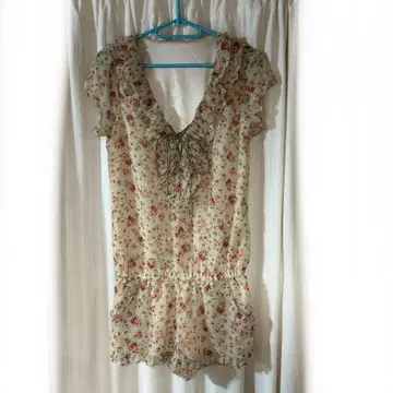 beberose 베베로즈 미니 꽃무늬 올인원 쉬폰 택 포함 새상품