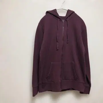 [ TIME AND TRUE ] 버건디 풀 지퍼 후드티 S 4/6
