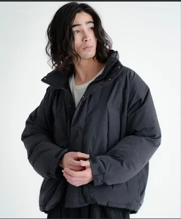 SINSS 다운 자켓 짧은 기장 드로 코드 포함