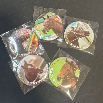 더비마 열전 복권 캔뱃지 5종 세트