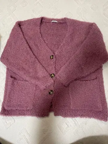 BAYFLOW 푸와푸와 퍼플 가디건
