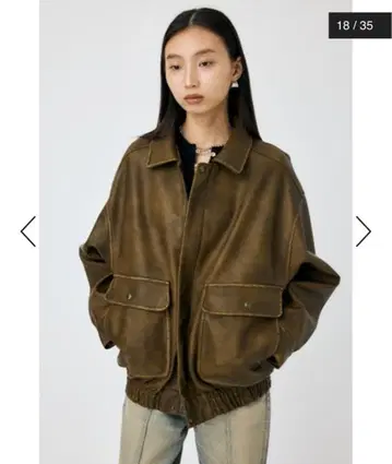 F/LEATHER A-2 플라이트 자켓