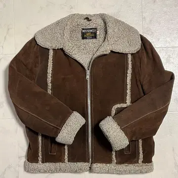 스웨이드 보아 자켓 Sears 구제 의류 아메카지 플라이트 자켓 70s