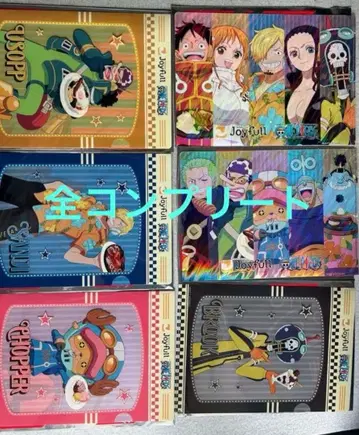 조이풀 원피스 콜라보 한정판 클리어 파일 전 12종 풀컴프 세트