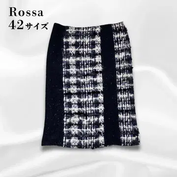 새상품급 Rossa 수입 로사 42사이즈 트위드 타이트 스커트
