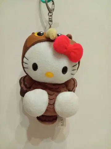 헬로키티 올빼미 코스튬 키링
