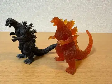 HG 시리즈 고질라 2체 세트 버닝 데스고지 오렌지 클리어