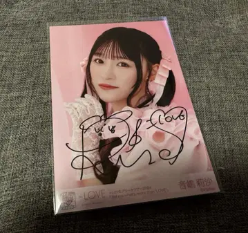 =LOVE 오토시마 리사 핑키 의상 친필 브로마이드