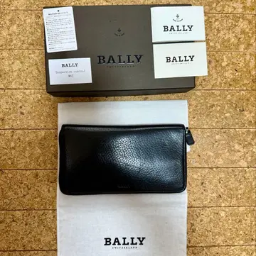 BALLY 블랙 가죽 장지갑