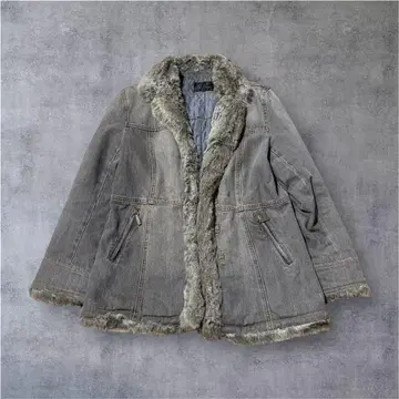 fur demim jacket grunge y2k vkei archive
