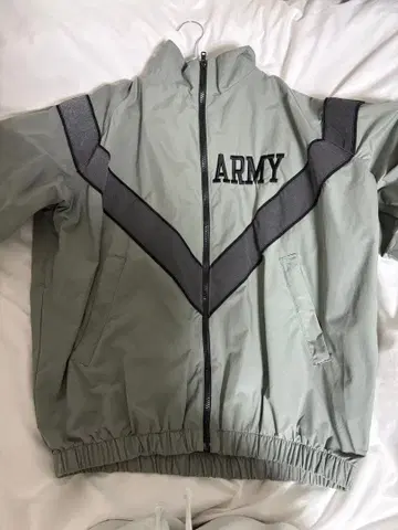 ARMY 로고 경량 밀리터리 자켓 실물