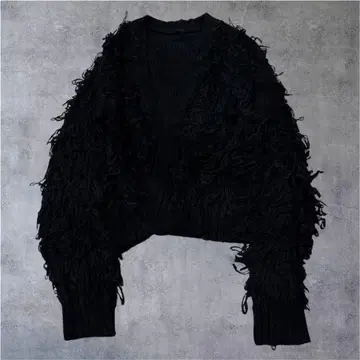 shaggy 카디건 블랙 y2k