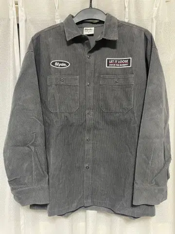 슬라이드 SLYDE 코듀로이 셔츠 SL24FWM-APP005CGY