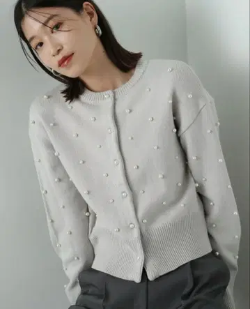 펄 니트 가디건 N. Natural Beauty Basic